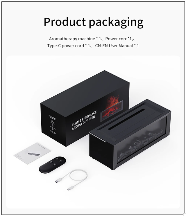 BLV FlameMist – Flame Effect Aroma Humidifier