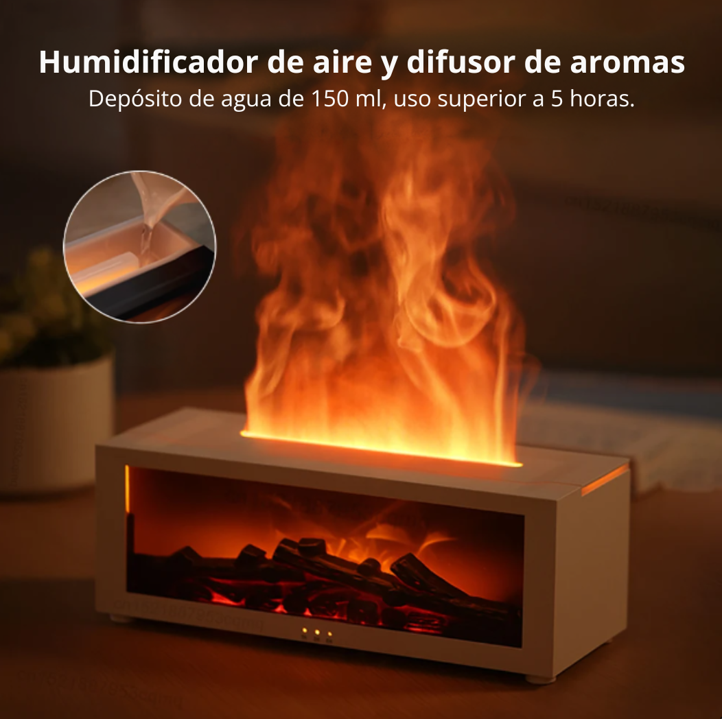 BLV FlameMist – Flame Effect Aroma Humidifier (Copia esp)