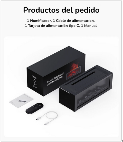 BLV FlameMist – Flame Effect Aroma Humidifier (Copia esp)